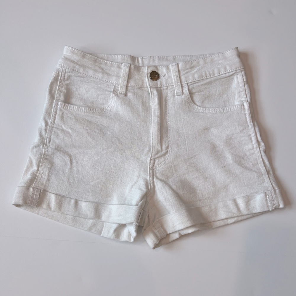 White Jean Shorts